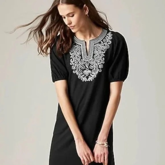 J.Jill Soutache Embroidered Dress - M - Picture 1 of 8